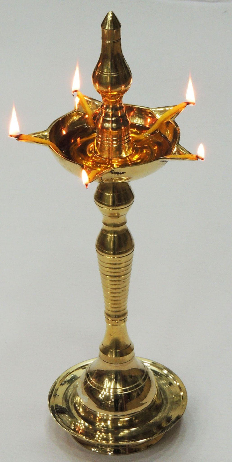 Brass Kerala Fancy No. 13 — 16.4"