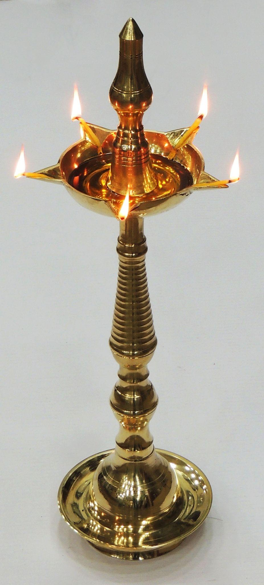 Brass Kerala Fancy No. 17 — 21.2"