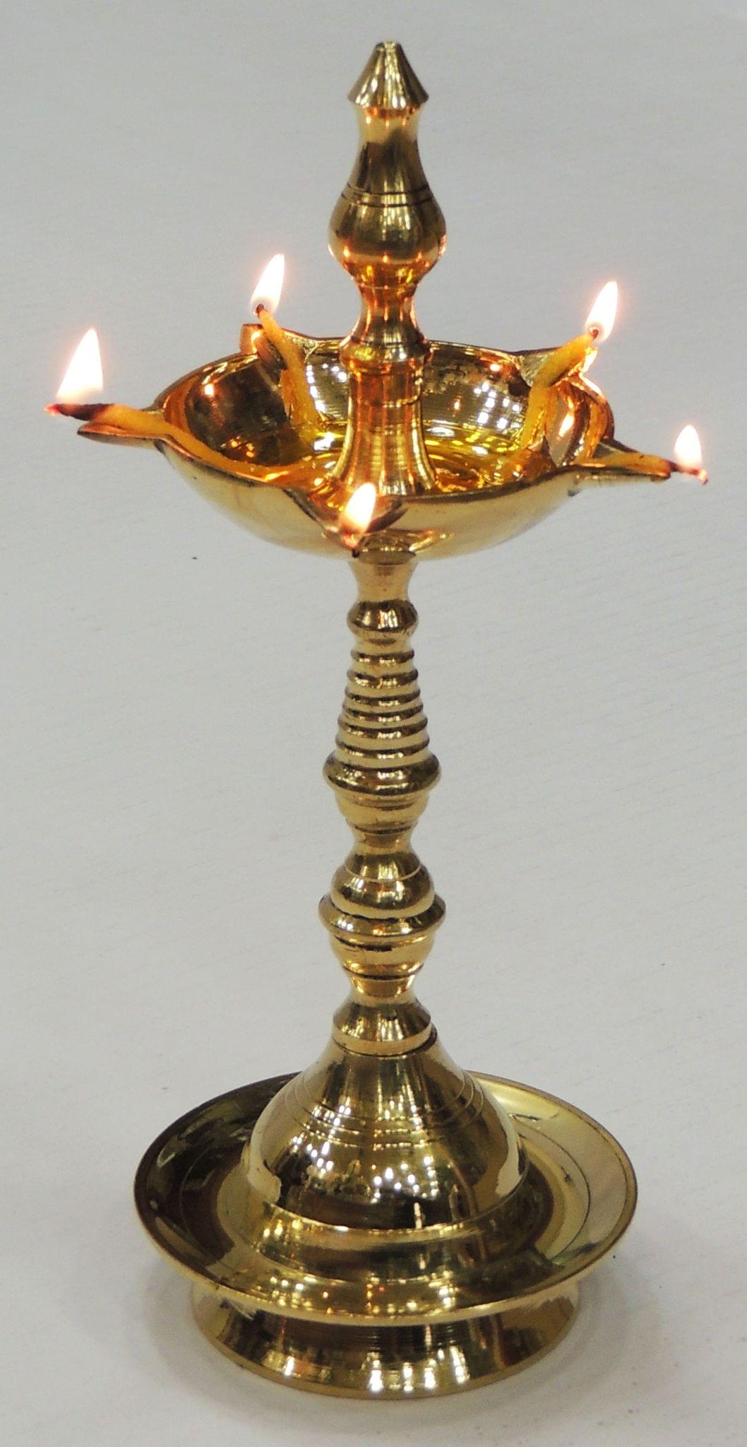 Brass Kerala Fancy No. 5 — 8.2"