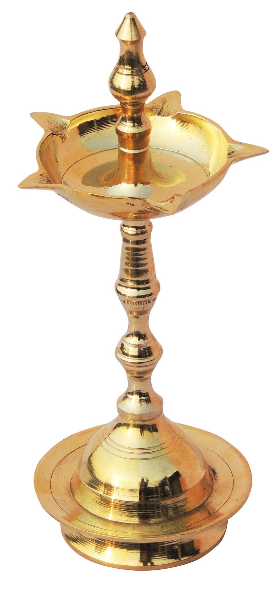 Brass Kerala Fancy No. 6 — 8.8"