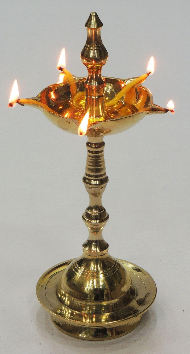 Brass Kerala Fancy No. 6 — 8.8"