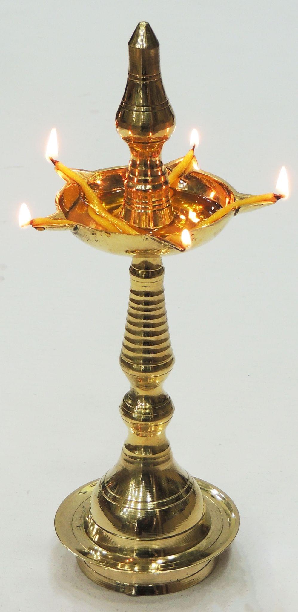 Brass Kerala Fancy No. 8 — 10.2"