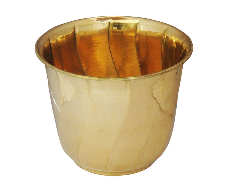 Brass planter Gamala Diameter 6 Inch — 5"
