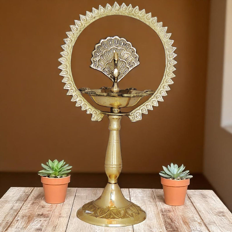Brass Deepak More Charkar 4 — 7.5"