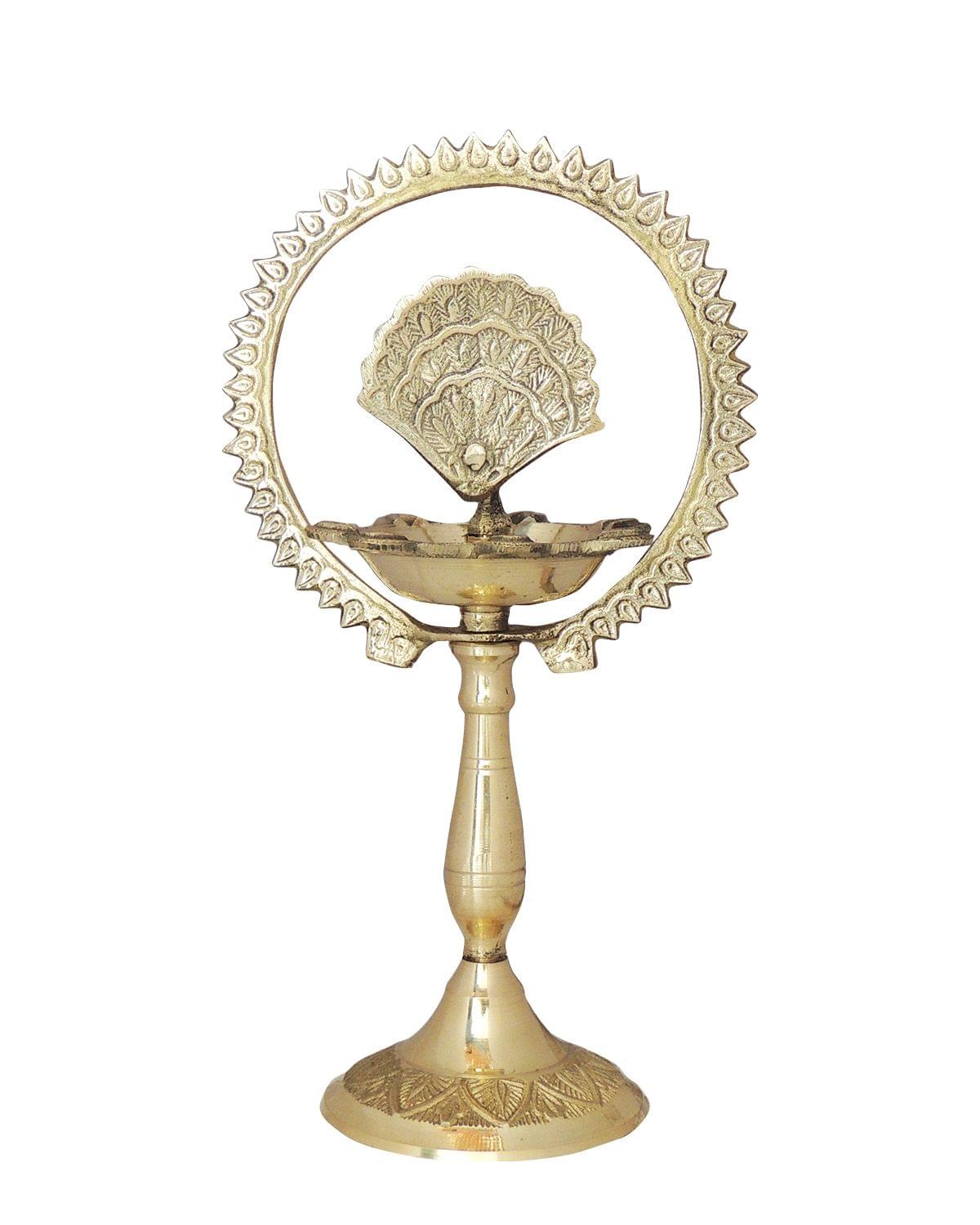 Brass Deepak More Charkar 4 — 7.5"