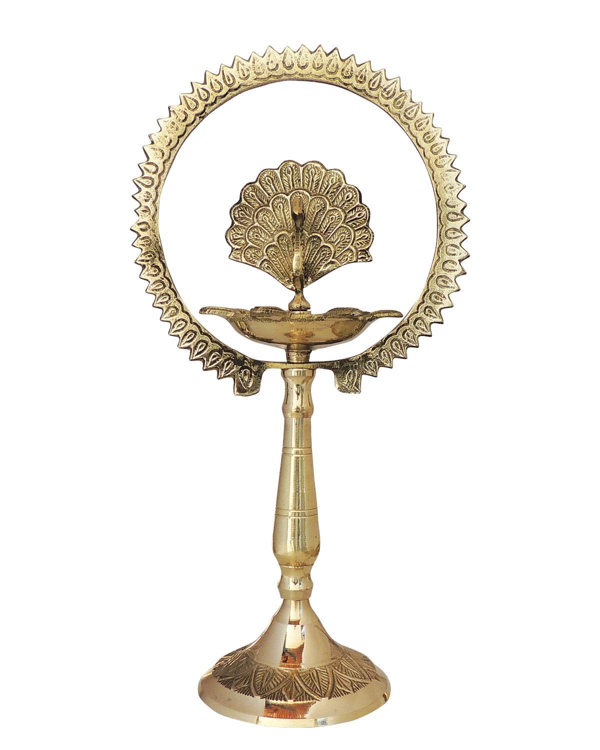 Brass Deepak More Charkar 6 — 9.5"