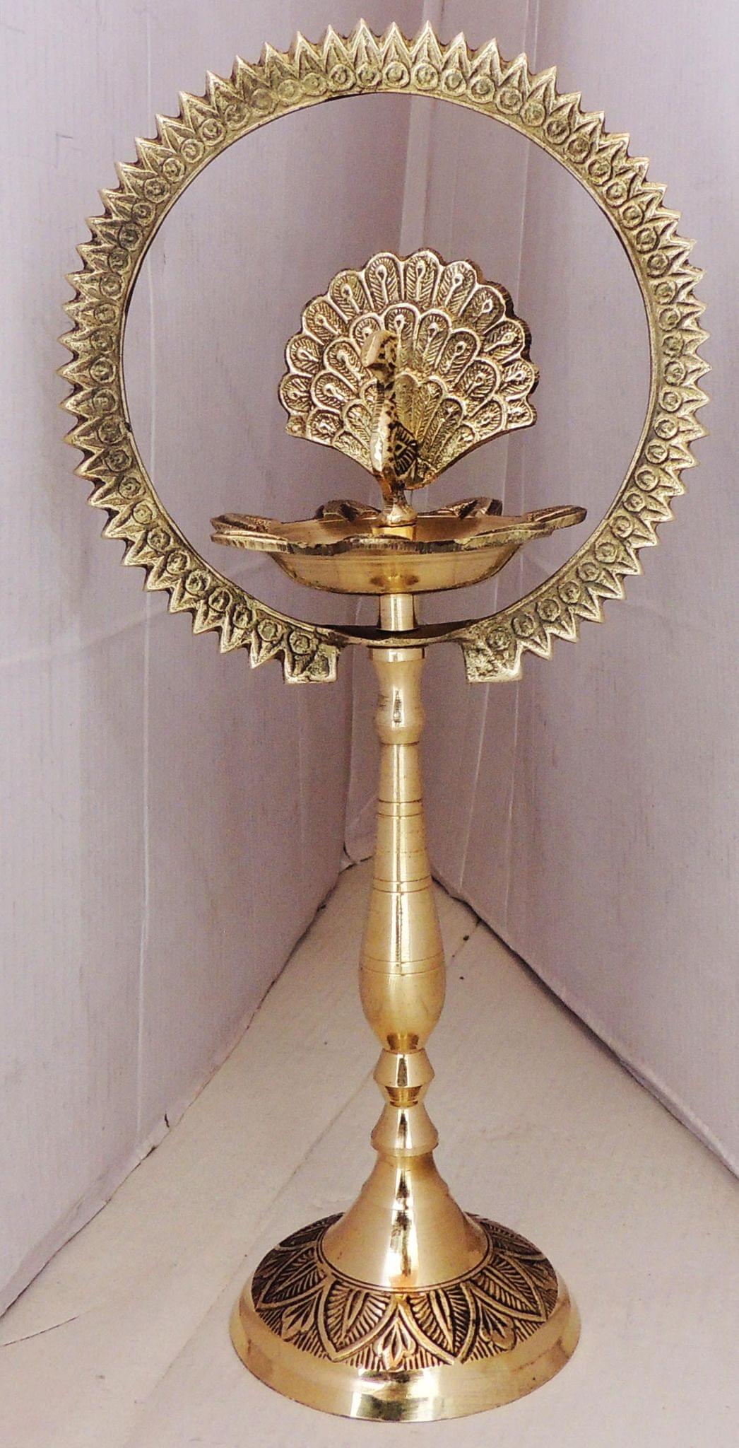 Brass Deepak More Charkar 8 — 11"
