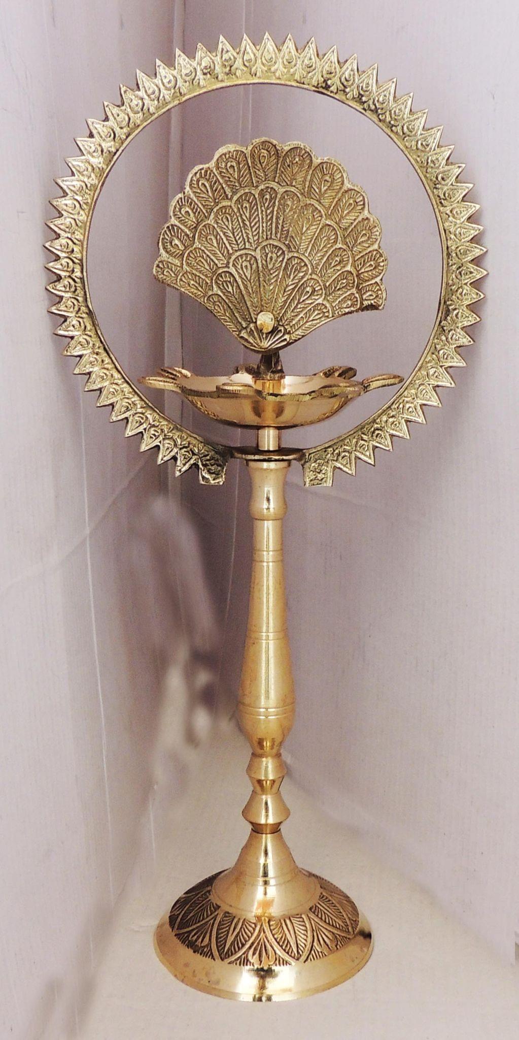 Brass Deepak More Charkar 8 — 11"