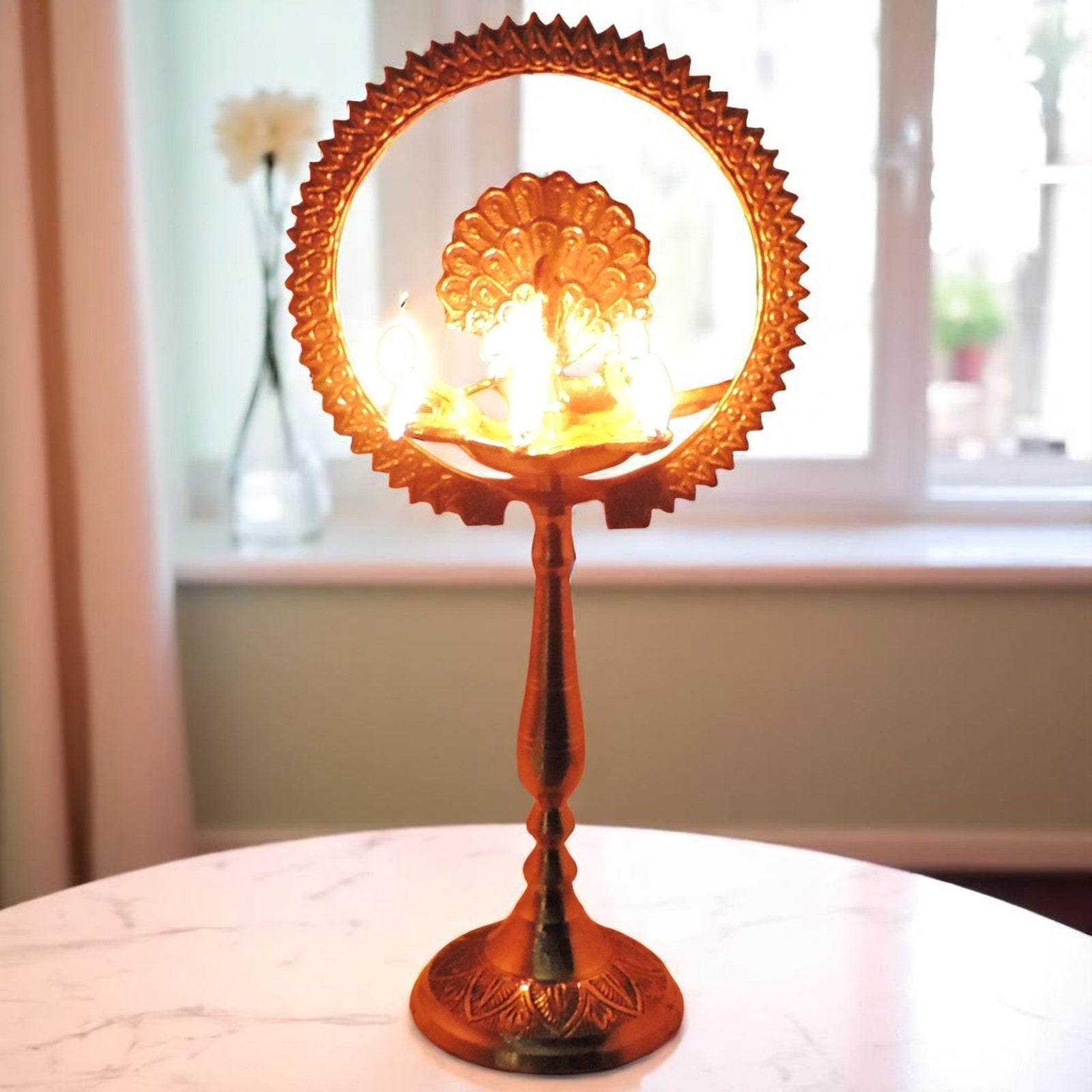 Brass Deepak More Charkar 8 — 11"