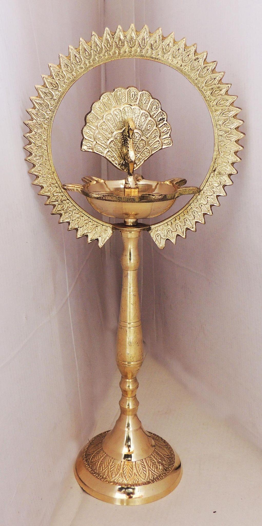 Brass Deepak More Charkar 12 — 14.5"