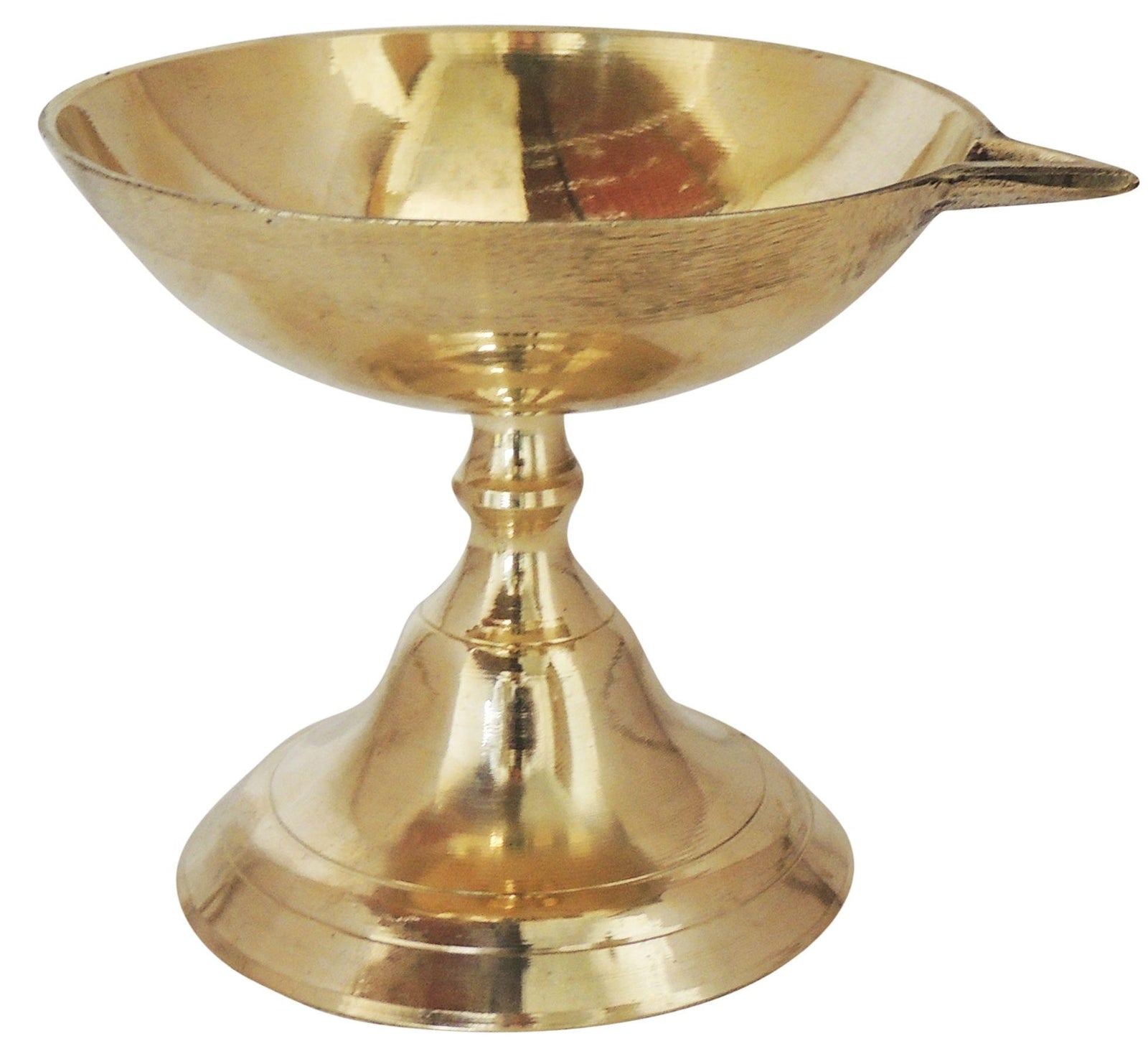 Brass Table Decor Panti Stand Deepak No. 3 — 4.5"
