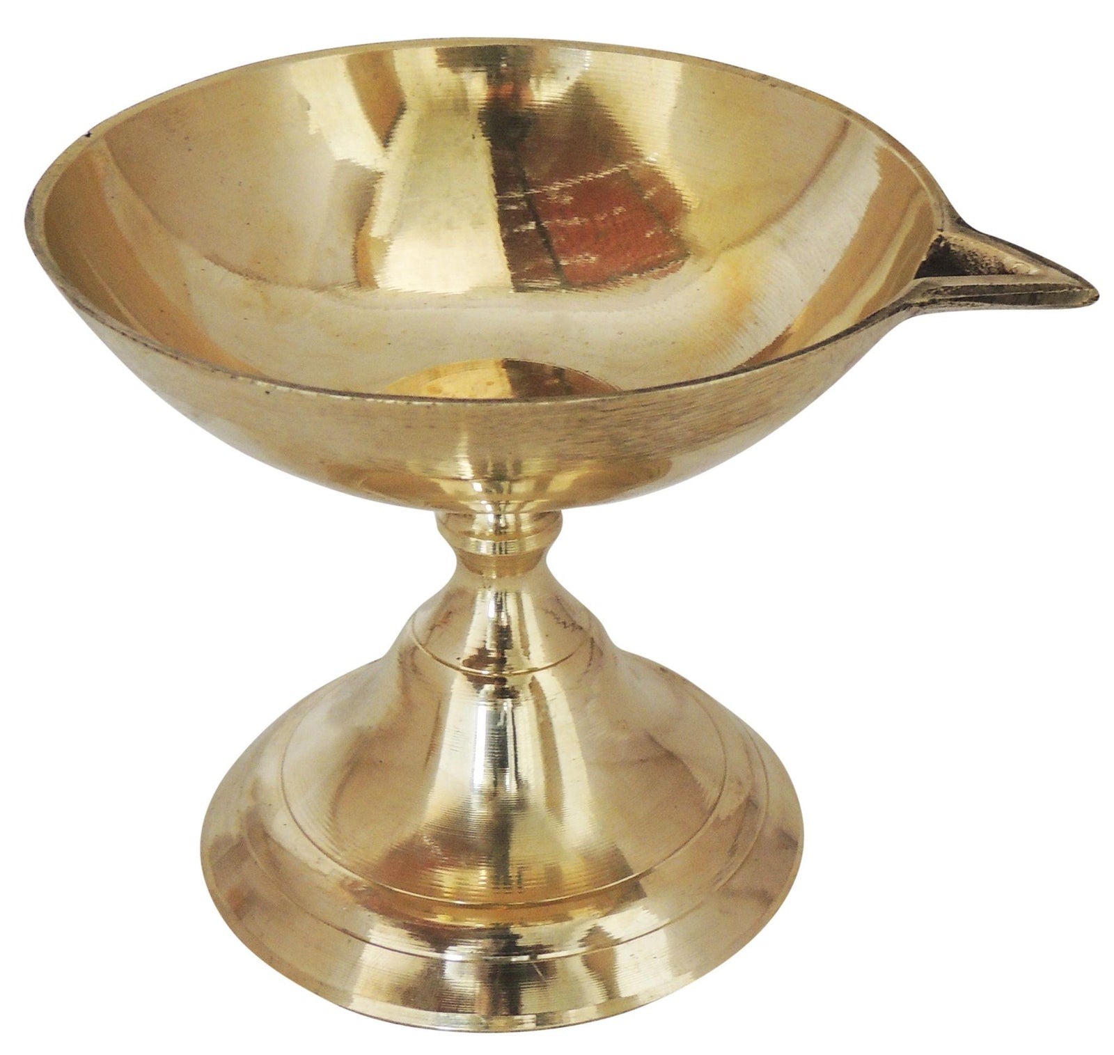 Brass Table Decor Panti Stand Deepak No. 3 — 4.5"