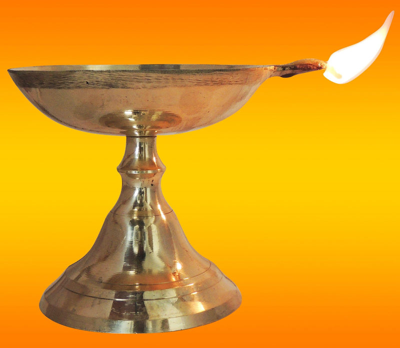 Brass Table Decor Panti Stand Deepak No. 3 — 4.5"