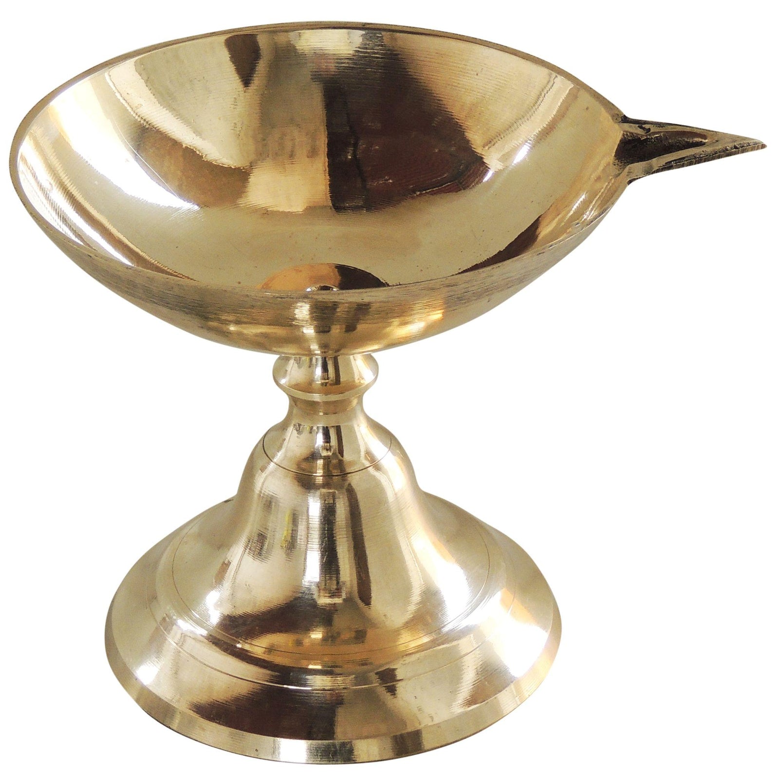 Brass Table Decor Panti Stand Deepak No. 4 Pooja Item