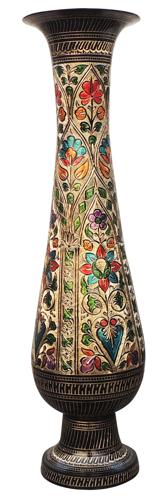 Brass & , Vase — 29.3"