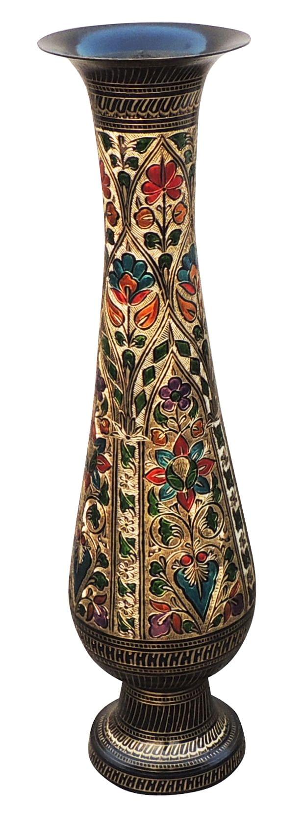 Brass & , Vase — 29.3"