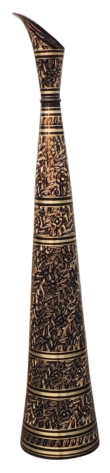 Brass & , Vase — 35"