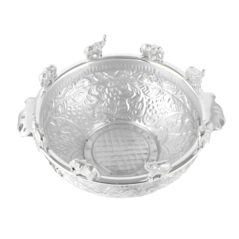 Brass Elephant Urli, Diwali Gifting Item - 12*10.5.5 Inch