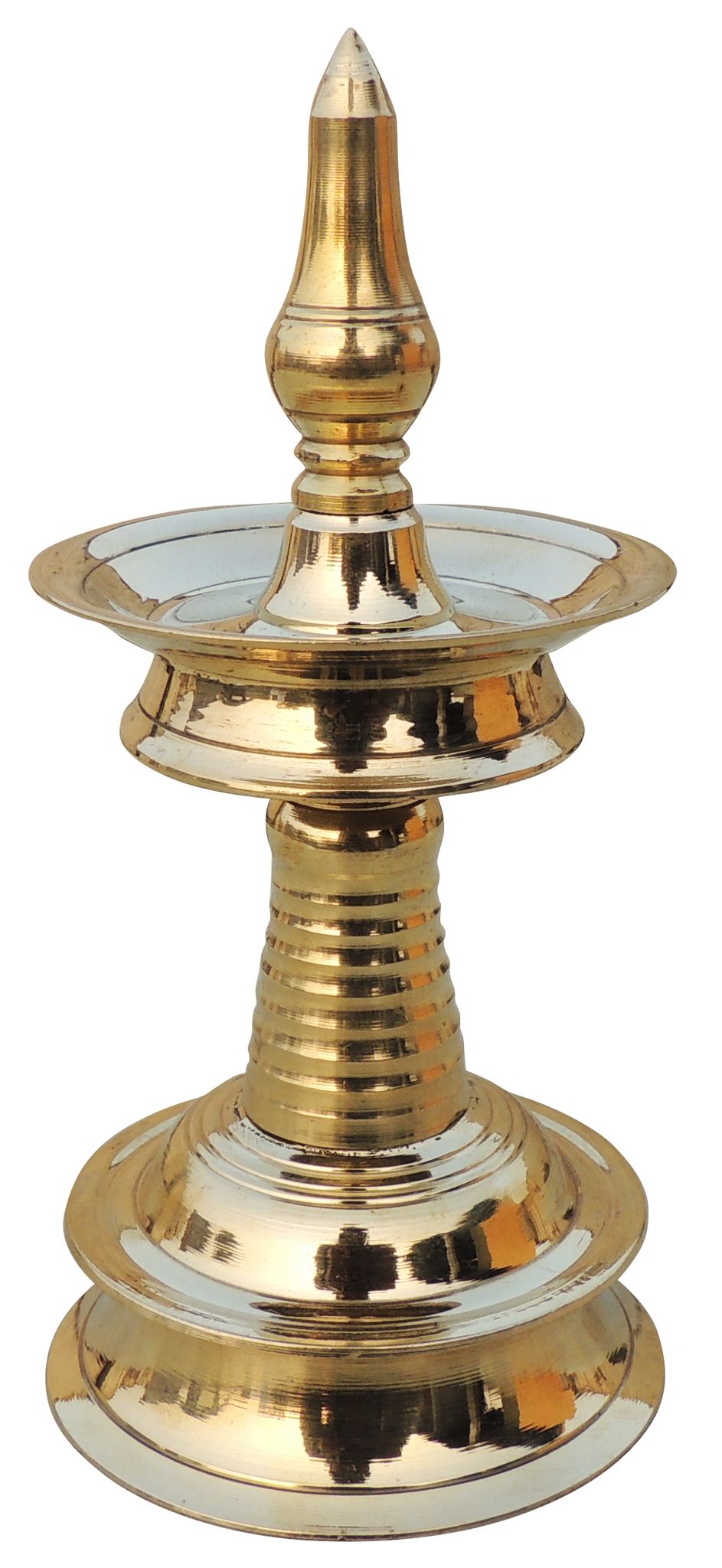 Brass Table Decor Round Kerala Fancy Deepak — 6.5"