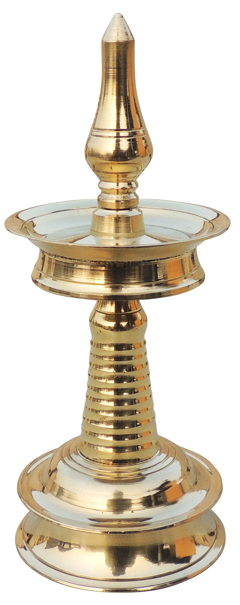 Brass Table Decor Round Kerala Fancy Deepak — 8"