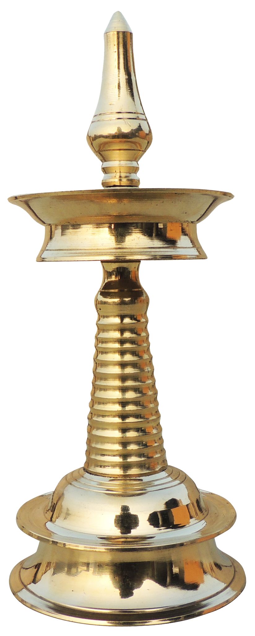 Brass Table Decor Round Kerala Fancy Deepak — 9"