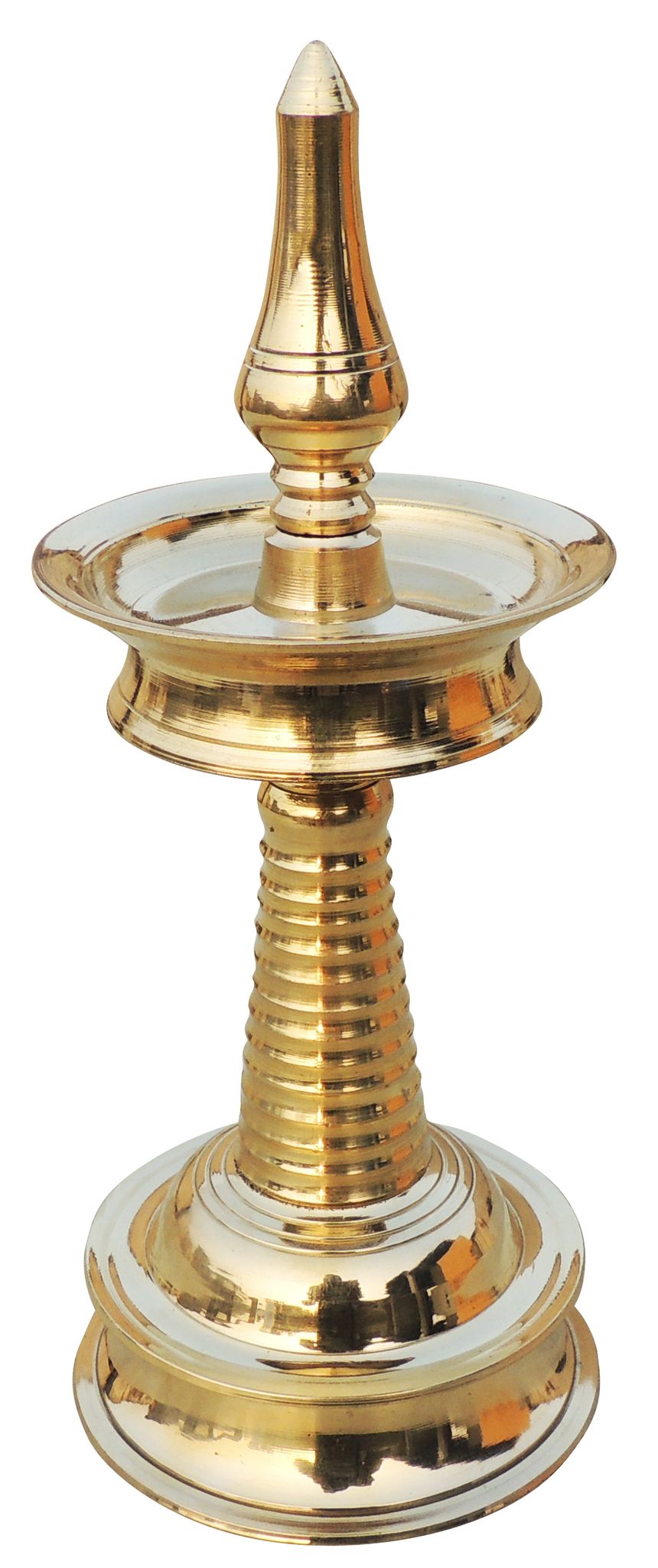 Brass Table Decor Round Kerala Fancy Deepak — 9"