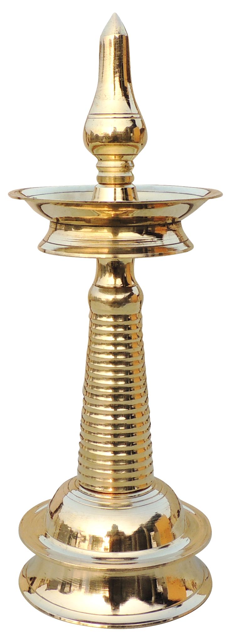 Brass Table Decor Round Kerala Fancy Deepak — 11"
