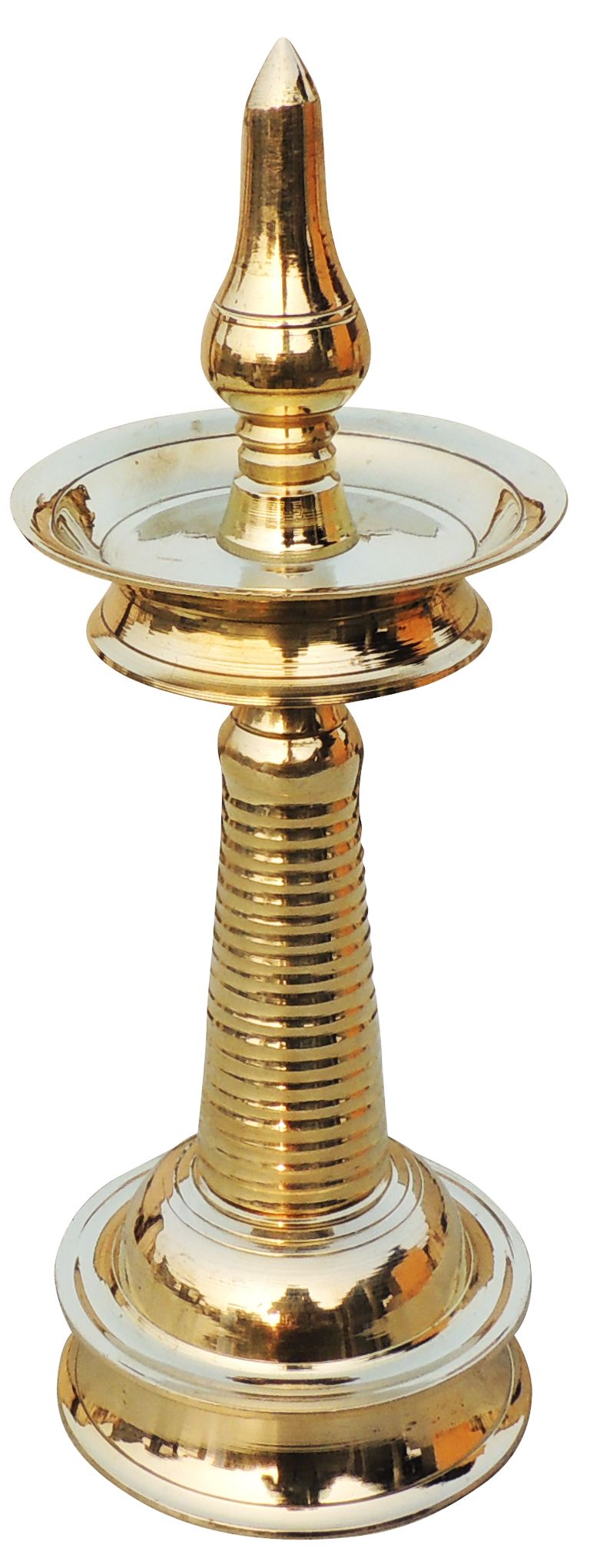 Brass Table Decor Round Kerala Fancy Deepak — 11"