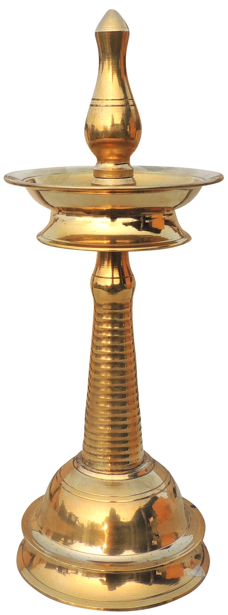 Brass Table Decor Round Kerala Fancy Deepak — 14"
