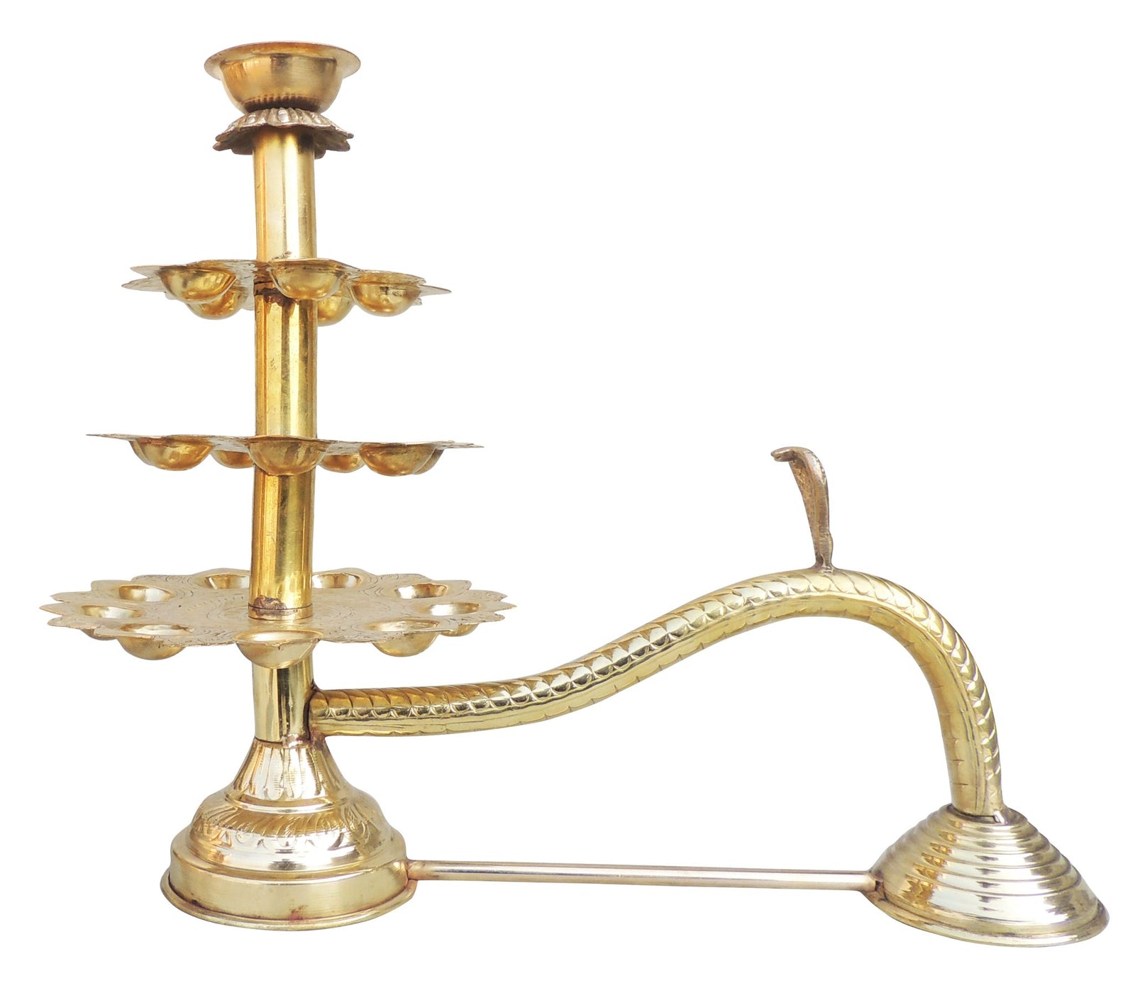 Brass Ganga Arti 21 Bati