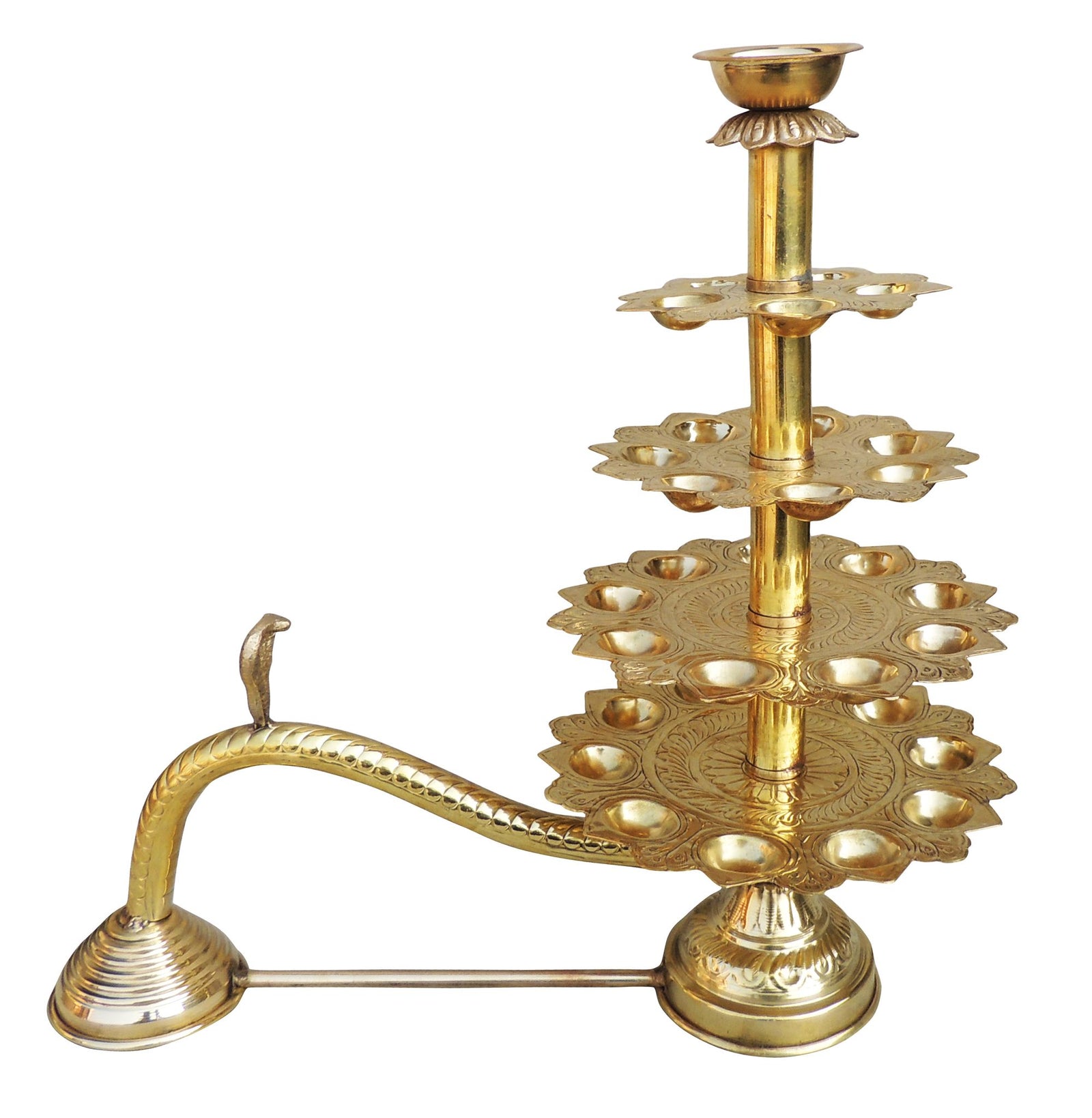 Brass Ganga Arti 31 Bati