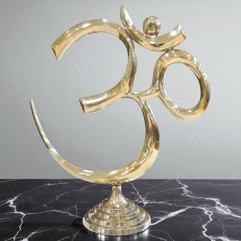 Brass Decor Standing Om — 24"