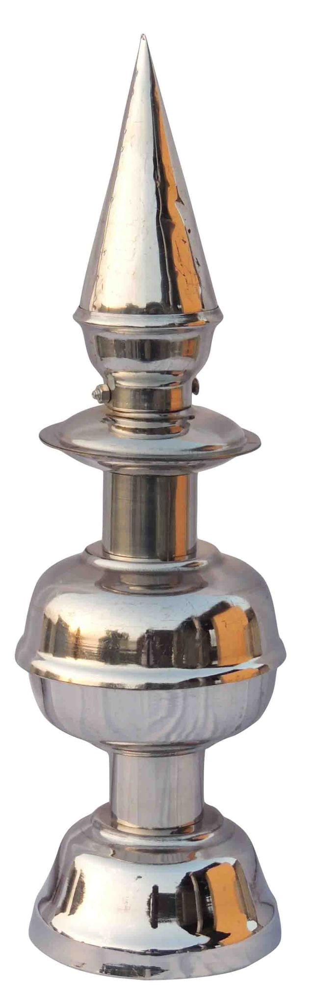 Brass Steel Temple Kalash — 17"