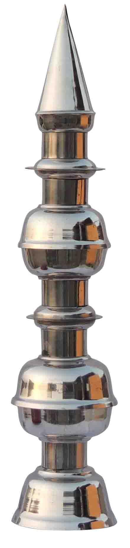 Brass Steel Temple Kalash — 28"