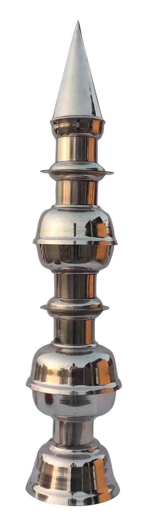 Brass Steel Temple Kalash — 28"