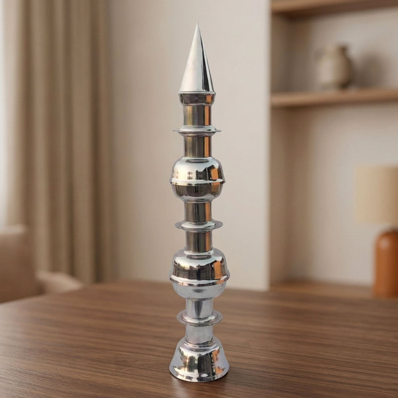 Brass Steel Temple Kalash — 32.5"