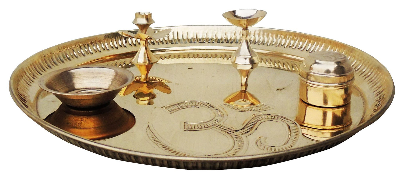 Brass Pooja Thali — 1.5"
