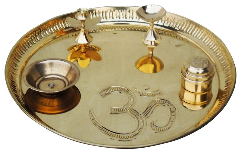 Brass Pooja Thali — 1.5"