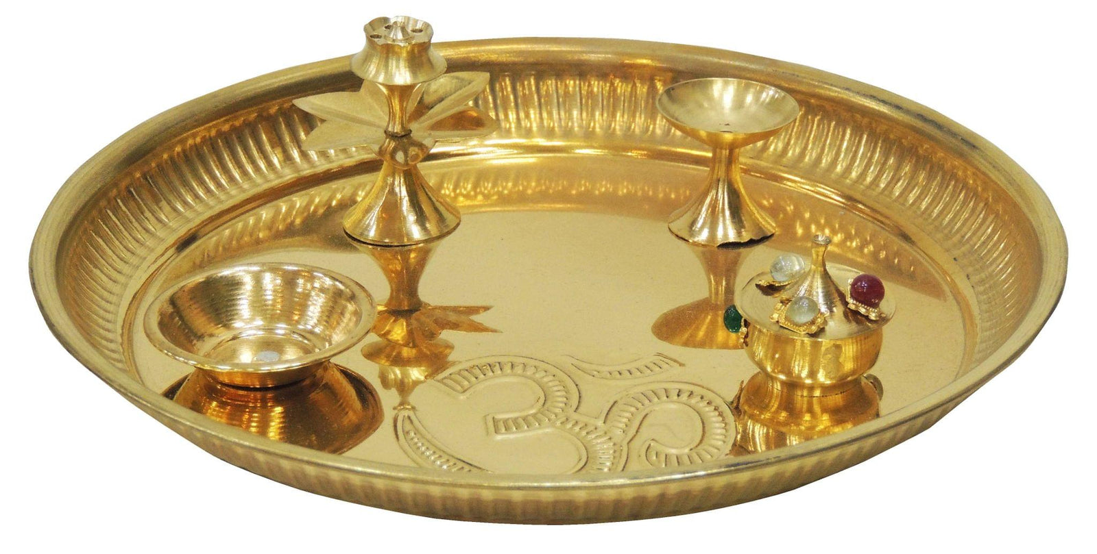 Brass Pooja Thali (Z003/10) — 1"