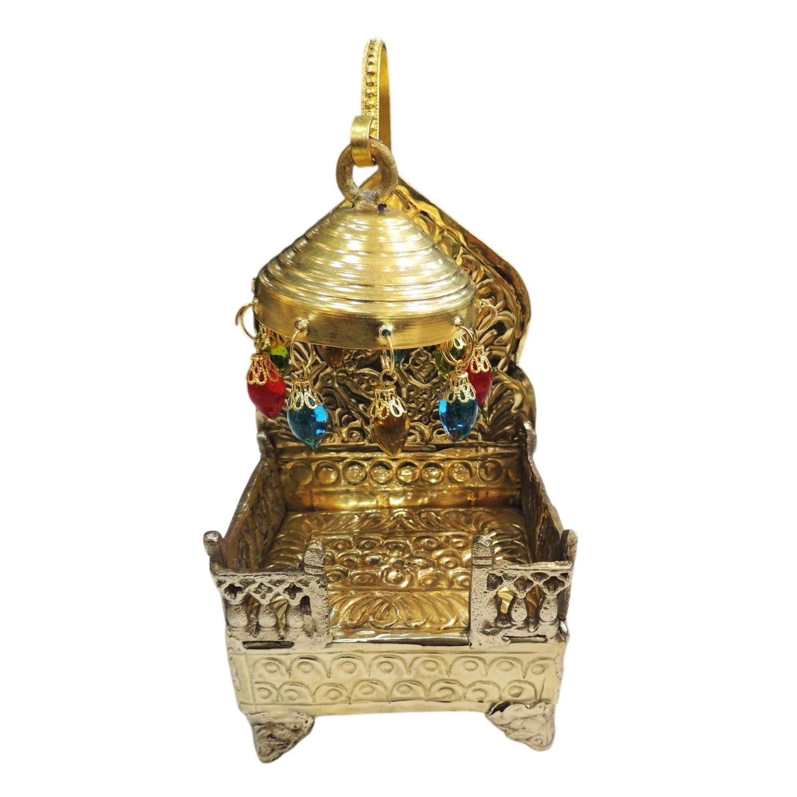 Brass Singhasan — 9.5"