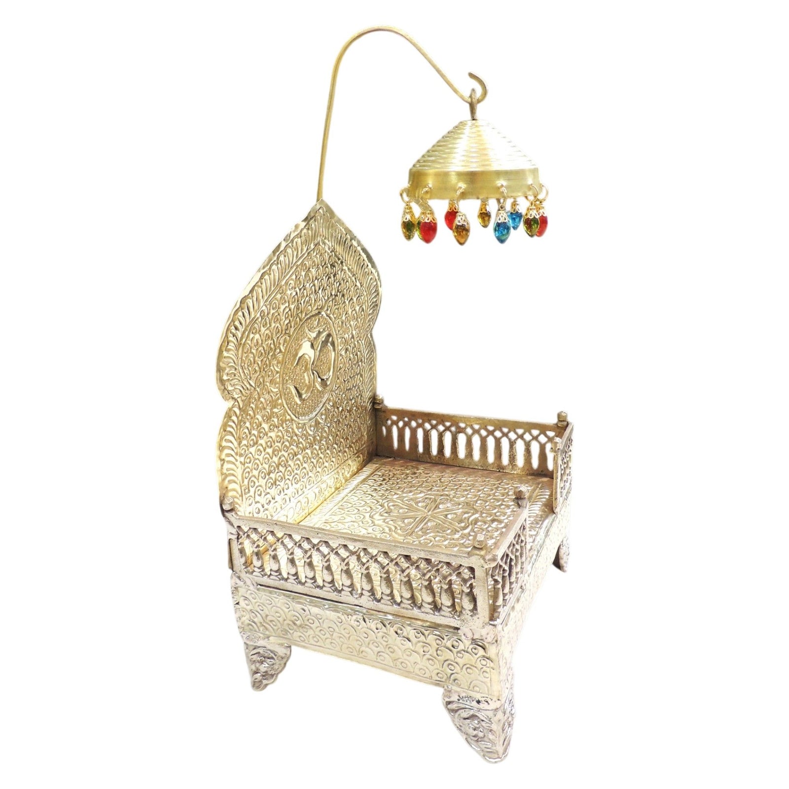 Brass Singhasan — 14.5"