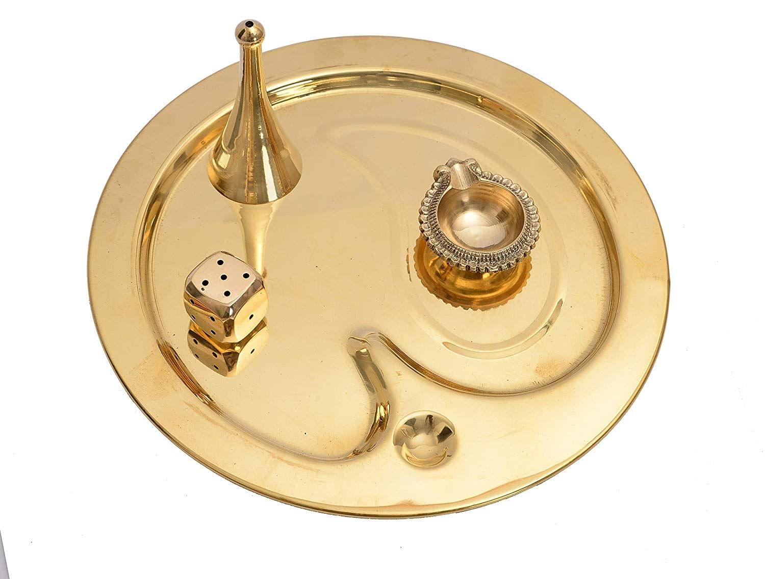 Brass Pooja Thali — 0.5"