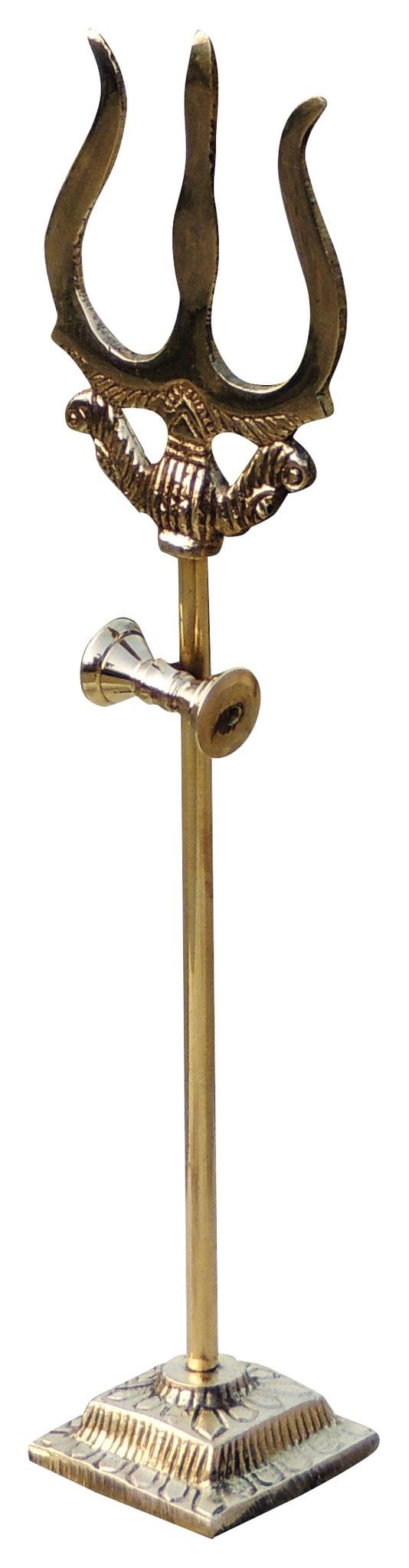 Brass Trishul No. 2 — 10.1"