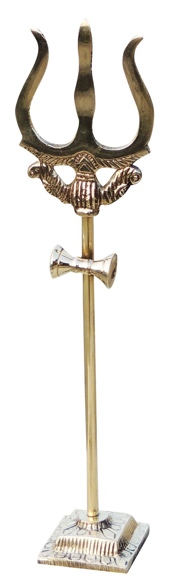 Brass Trishul No. 2 — 10.1"
