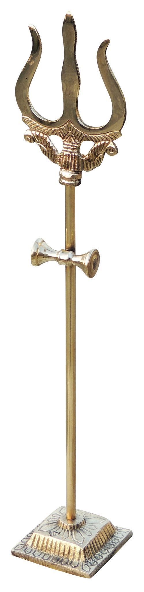 Brass Trishul No. 4 — 14"