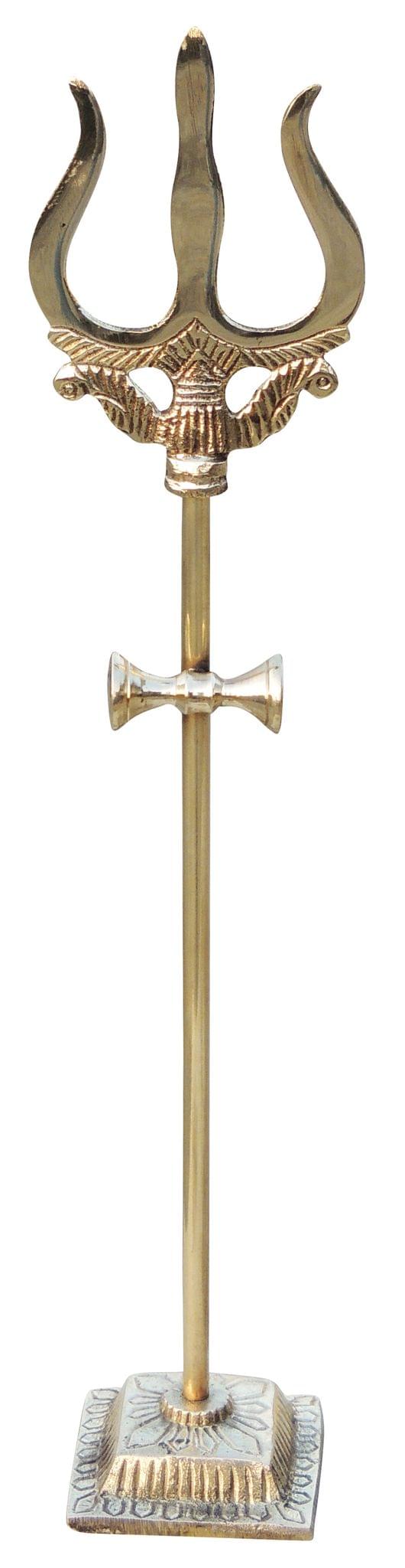 Brass Trishul No. 4 — 14"