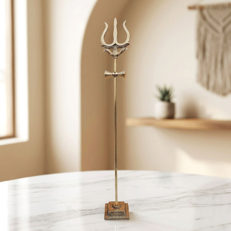 Brass Trishul — 36"