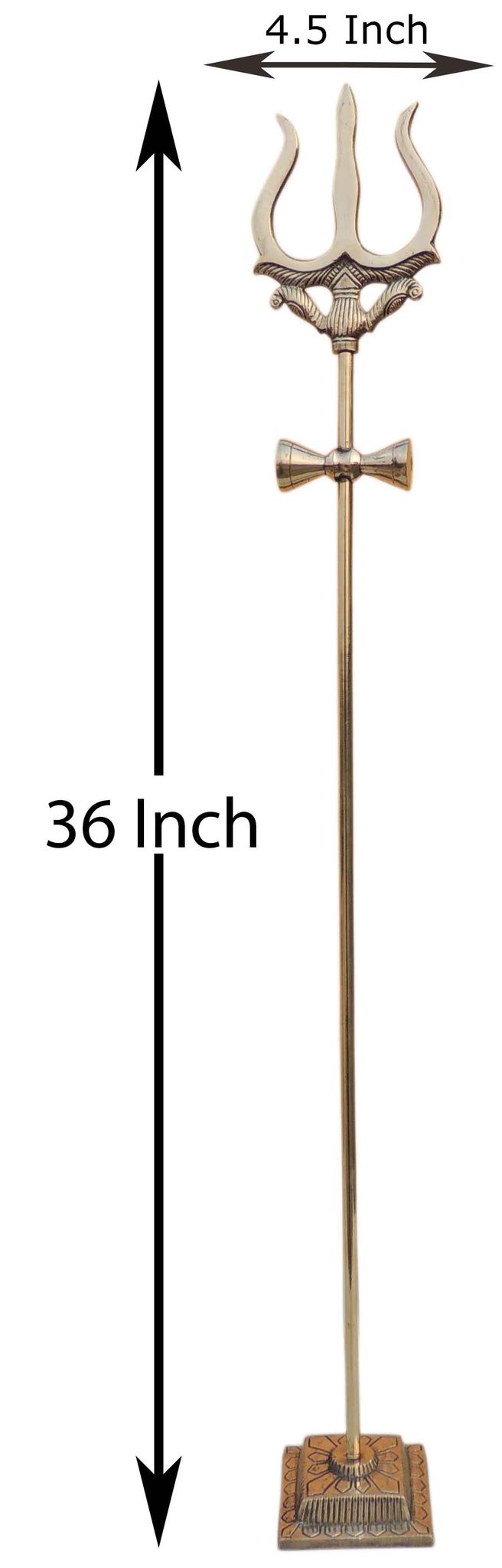Brass Trishul — 36"
