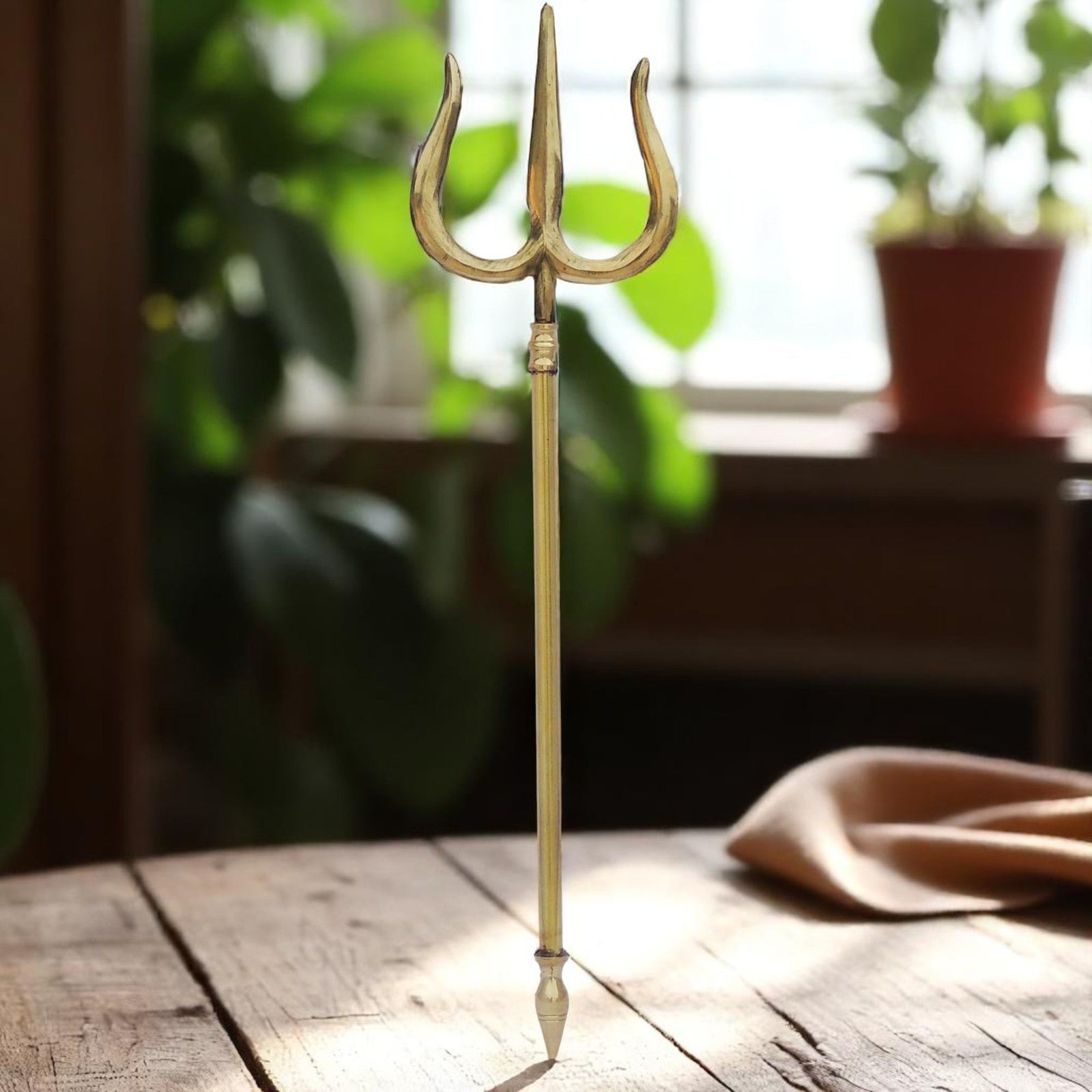 Brass Trishul 22" — 22"