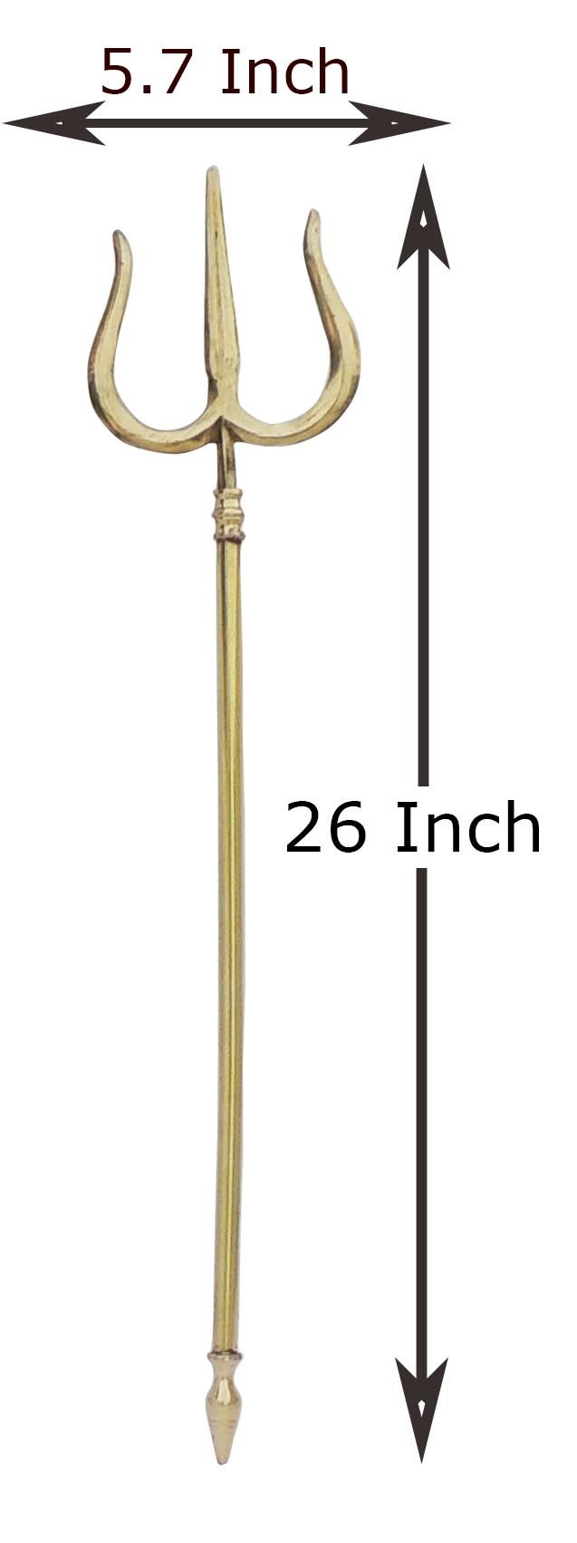 Brass Trishul 26" — 26"